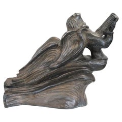 Art Deco Bronze Sculpture, Angel