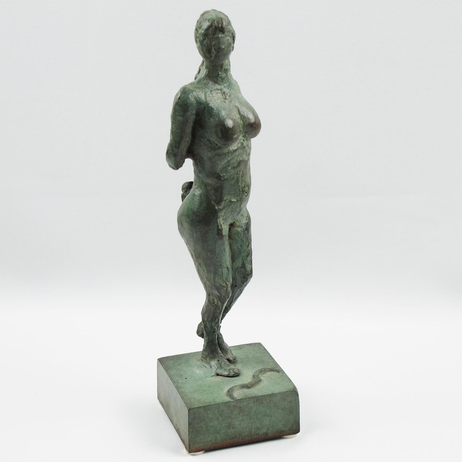French Art Deco Bronze Sculpture Artemis, Diana the Huntress, circa 1930