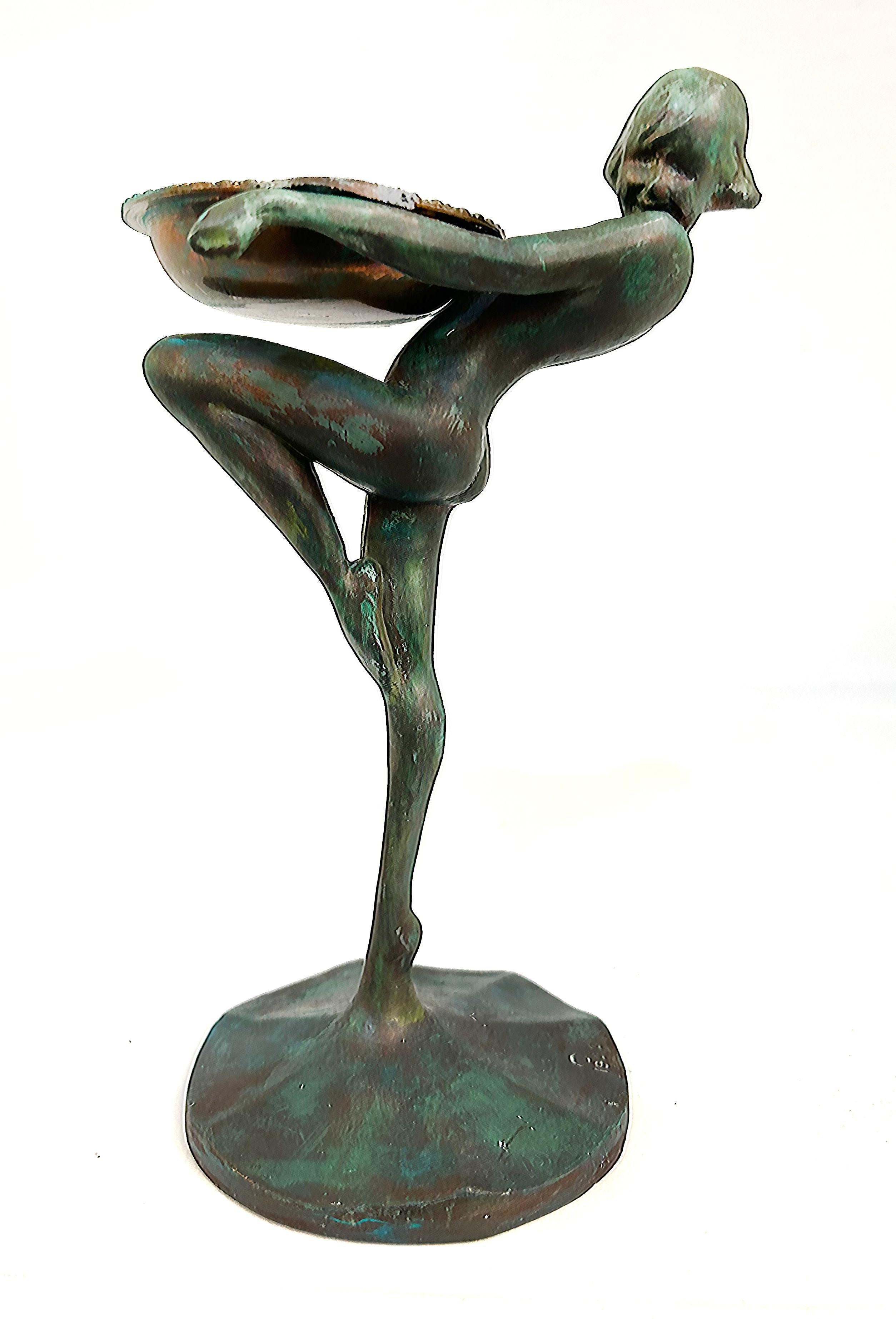 Art Deco Bronze Sculpture Attributed to Frankart With 1922 Copyright to Base

Offered for sale is an Art Deco bronze sculpture attributed to Frankart with an impressed copyright date of 1922 to base. The sculpture is patinated and does show some