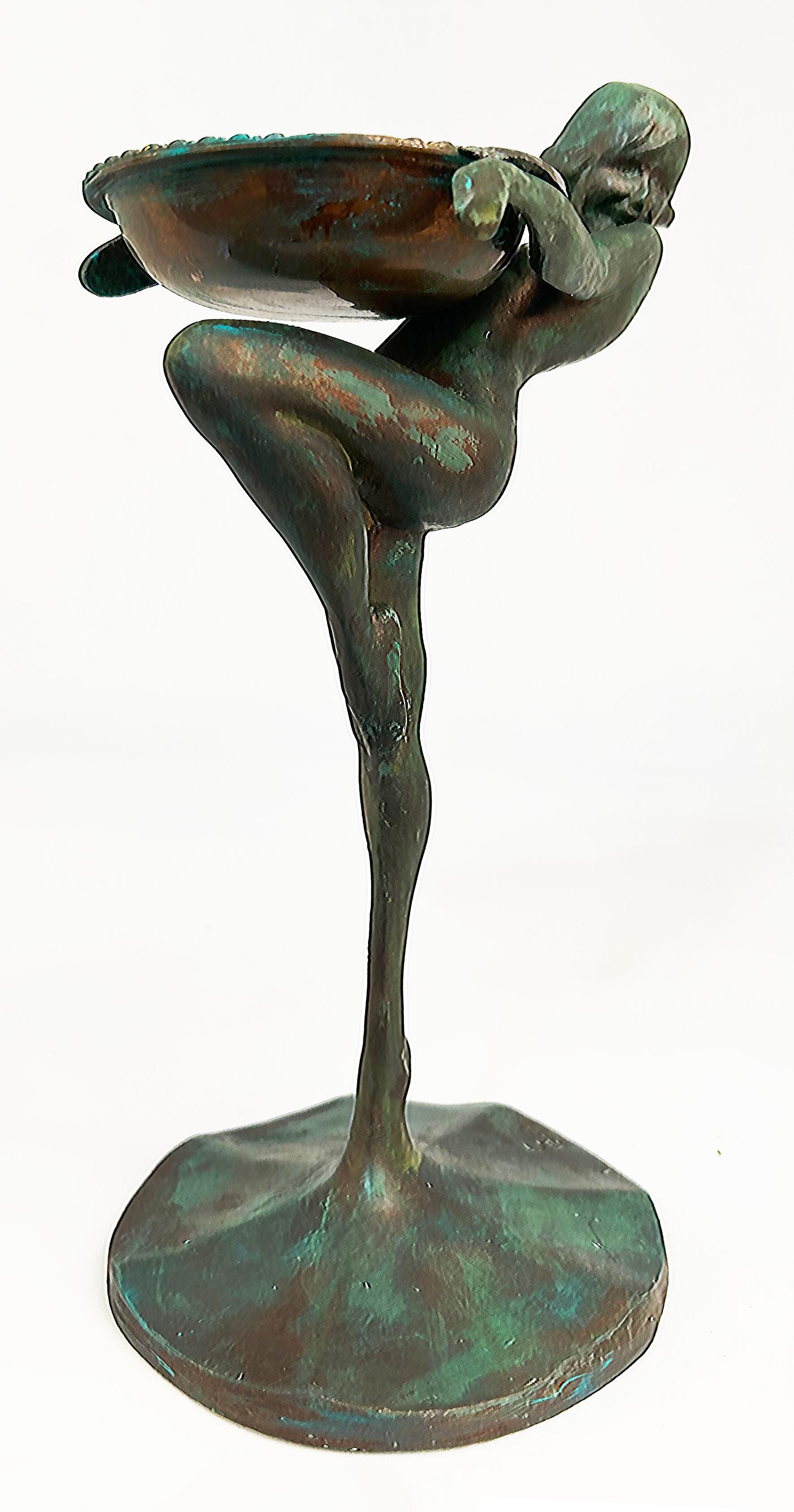 American Art Deco Bronze Sculpture Attributed to Frankart With 1922 Copyright to Base