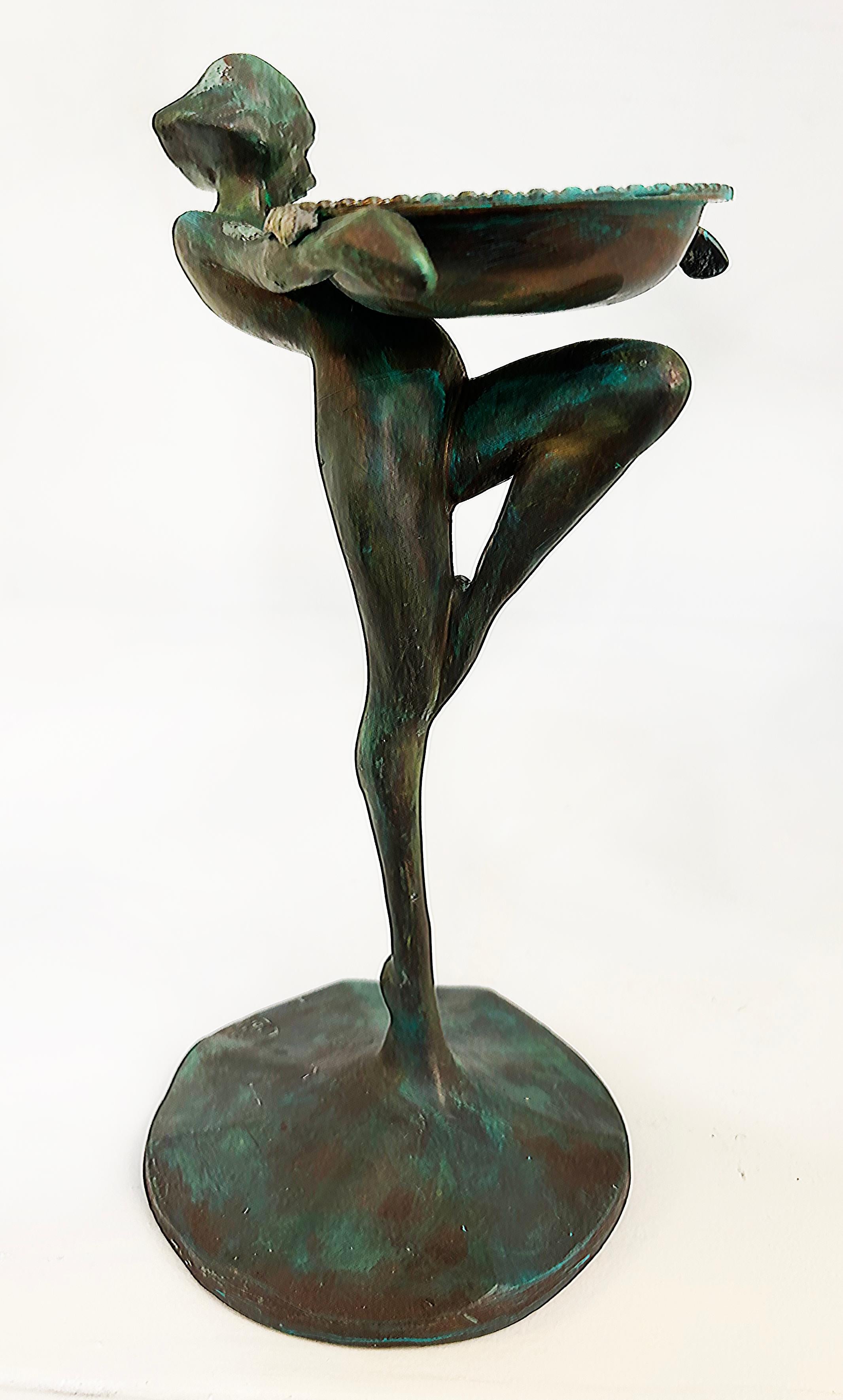20th Century Art Deco Bronze Sculpture Attributed to Frankart With 1922 Copyright to Base