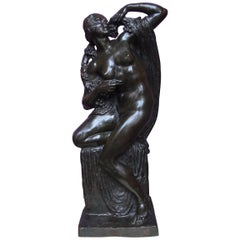 Art Deco Bronze Sculpture Bacchante by Joseph Cormier