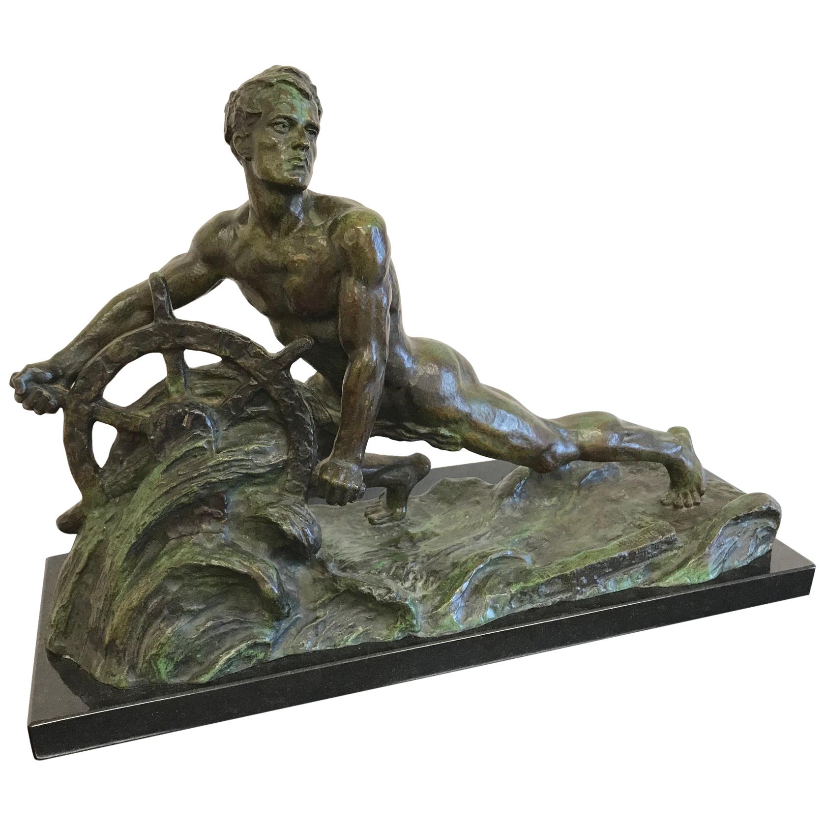 Art Deco Bronze Sculpture by Alexandre Ouline, France For Sale at 1stDibs |  alexandre ouline sculpture, sculpteur ouline bronze