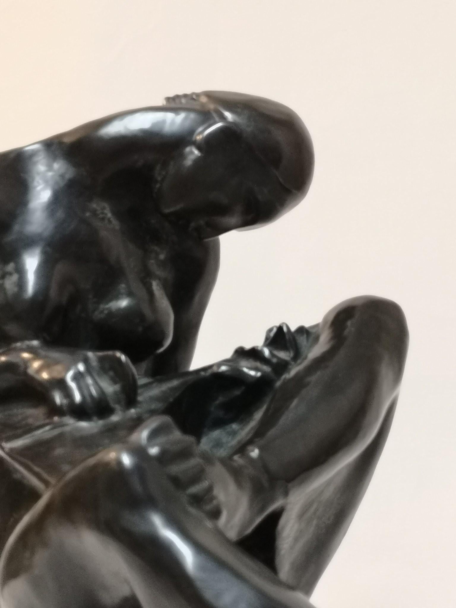 Hungarian Art Deco Bronze Sculpture by Gallas Nándor, 1930s
