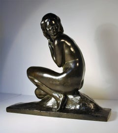 Art Deco Bronze Sculpture by Jean Ortis, 1930
