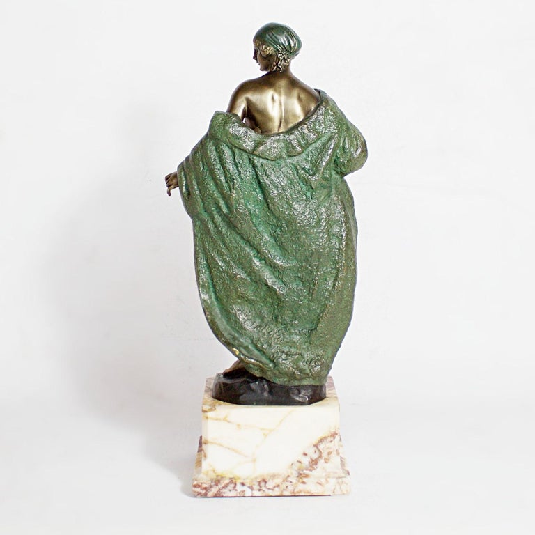 Art Deco Bronze Sculpture by Joé Descomps, French, circa 1925 For Sale ...