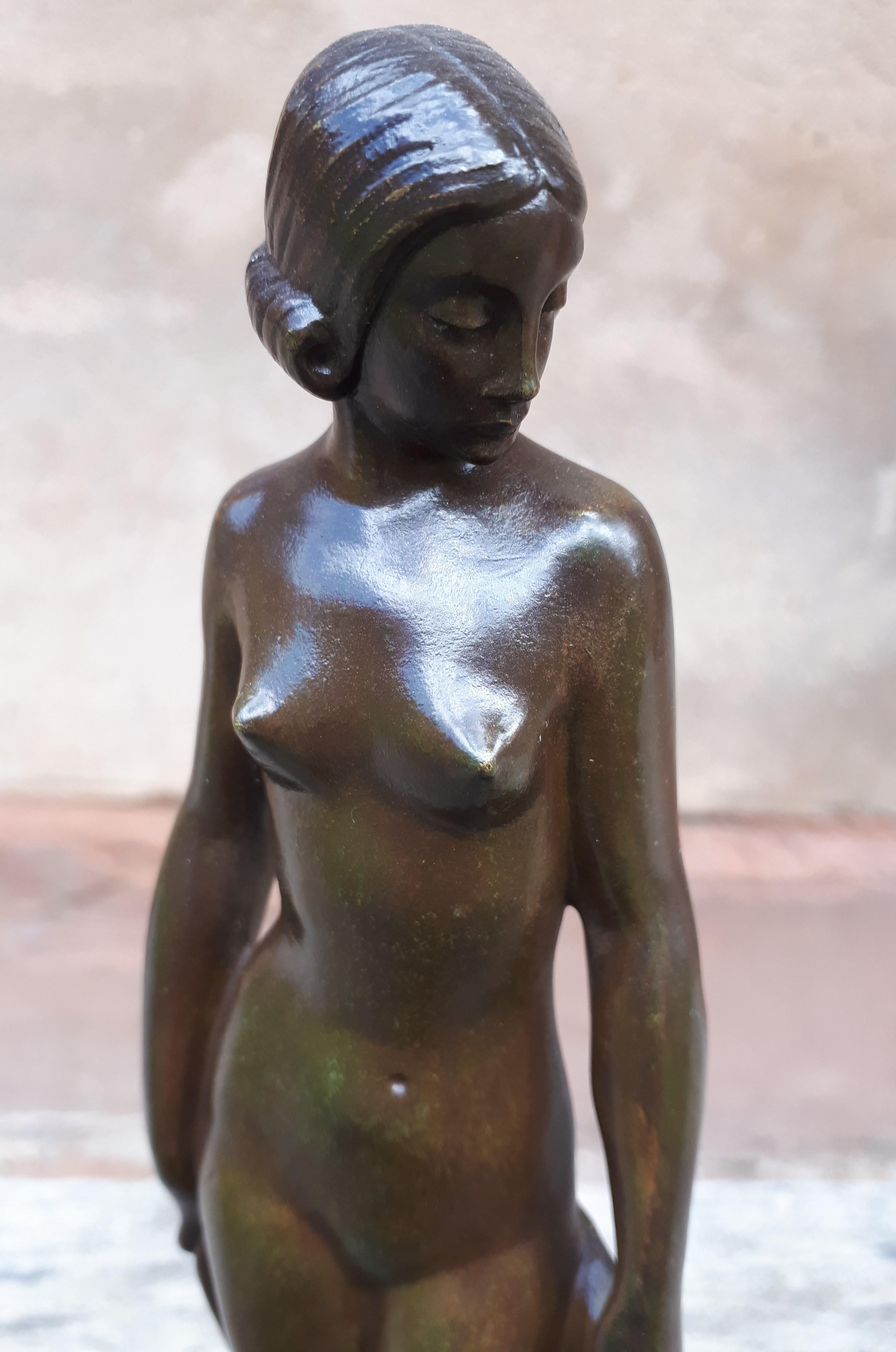 Sculpture Art déco en bronze de Lucien Alliot en vente 5