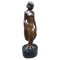 Sculpture Art déco en bronze de Lucien Alliot