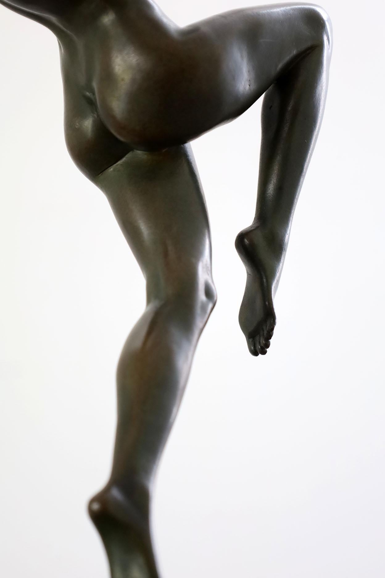 Art Deco Bronze Sculpture by Pierre Le Faguays For Sale 3