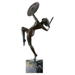 Vintage Art Deco Bronze Sculpture by Pierre Le Faguays