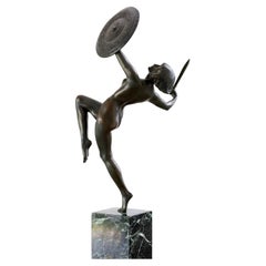Escultura Art Déco de bronce de Pierre Le Faguays