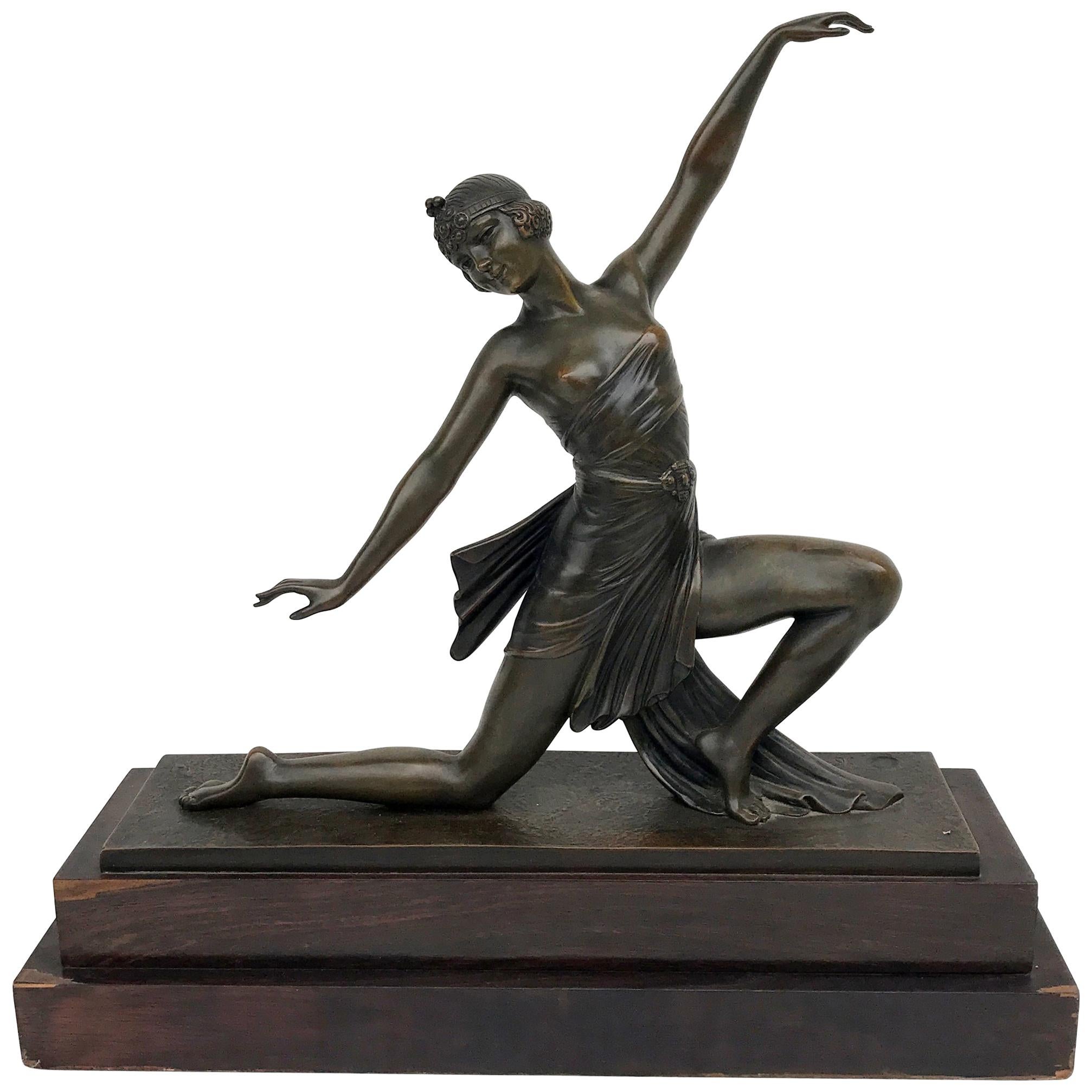 Art Déco Bronze Sculpture "Dancer", Paris, 1920s