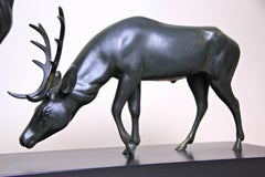 Art Deco Bronze Sculpture "Deer", Austria, circa 1925