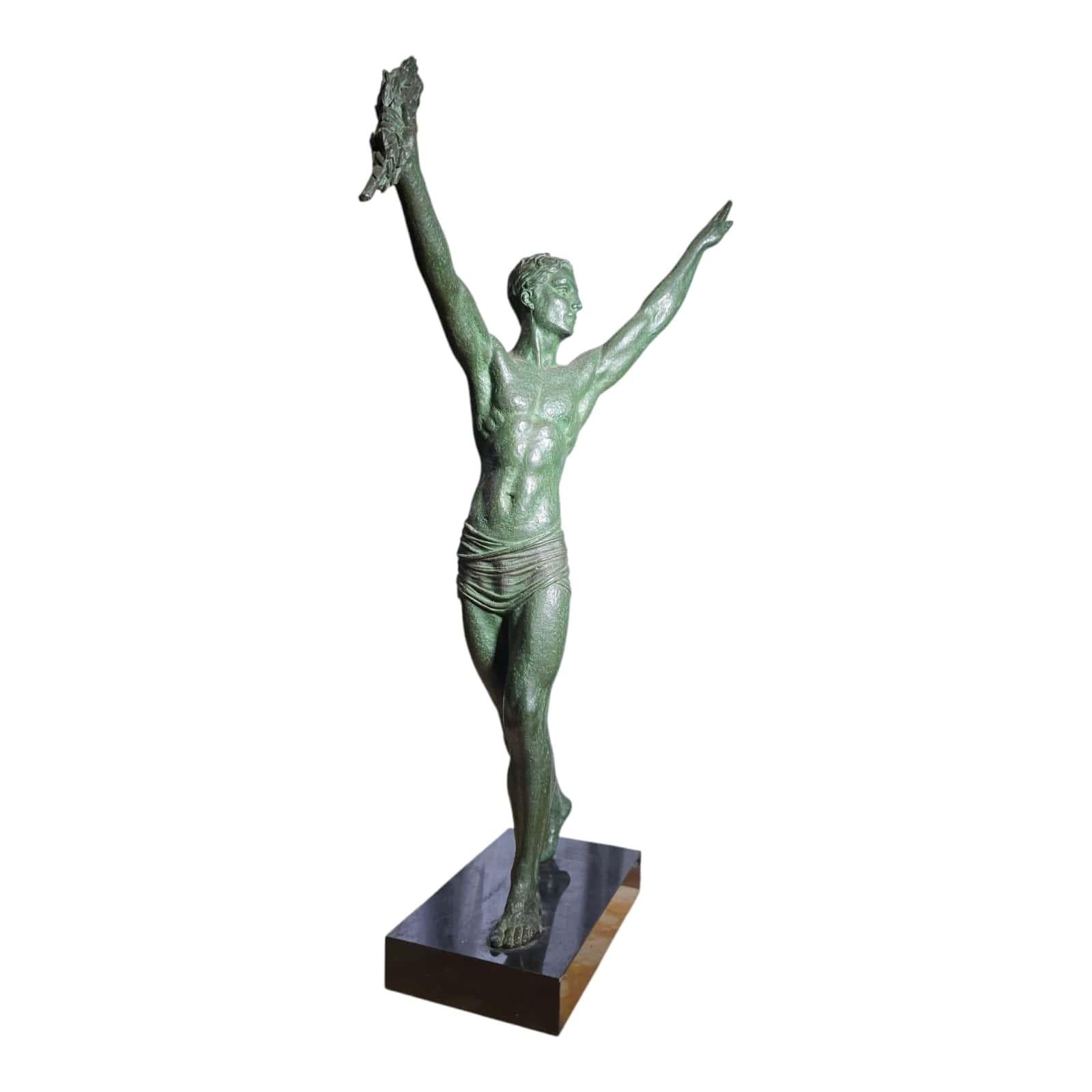 Art Deco Bronze-Skulptur - D.H. Chiparus (Signiert J. Darcourt), ca. 1930 im Angebot 7