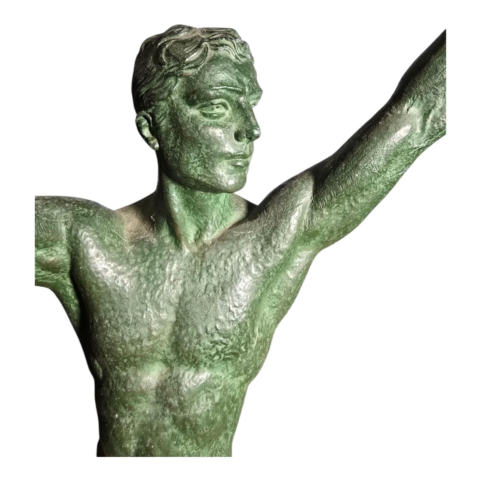 Art Deco Bronze-Skulptur - D.H. Chiparus (Signiert J. Darcourt), ca. 1930 im Angebot 8