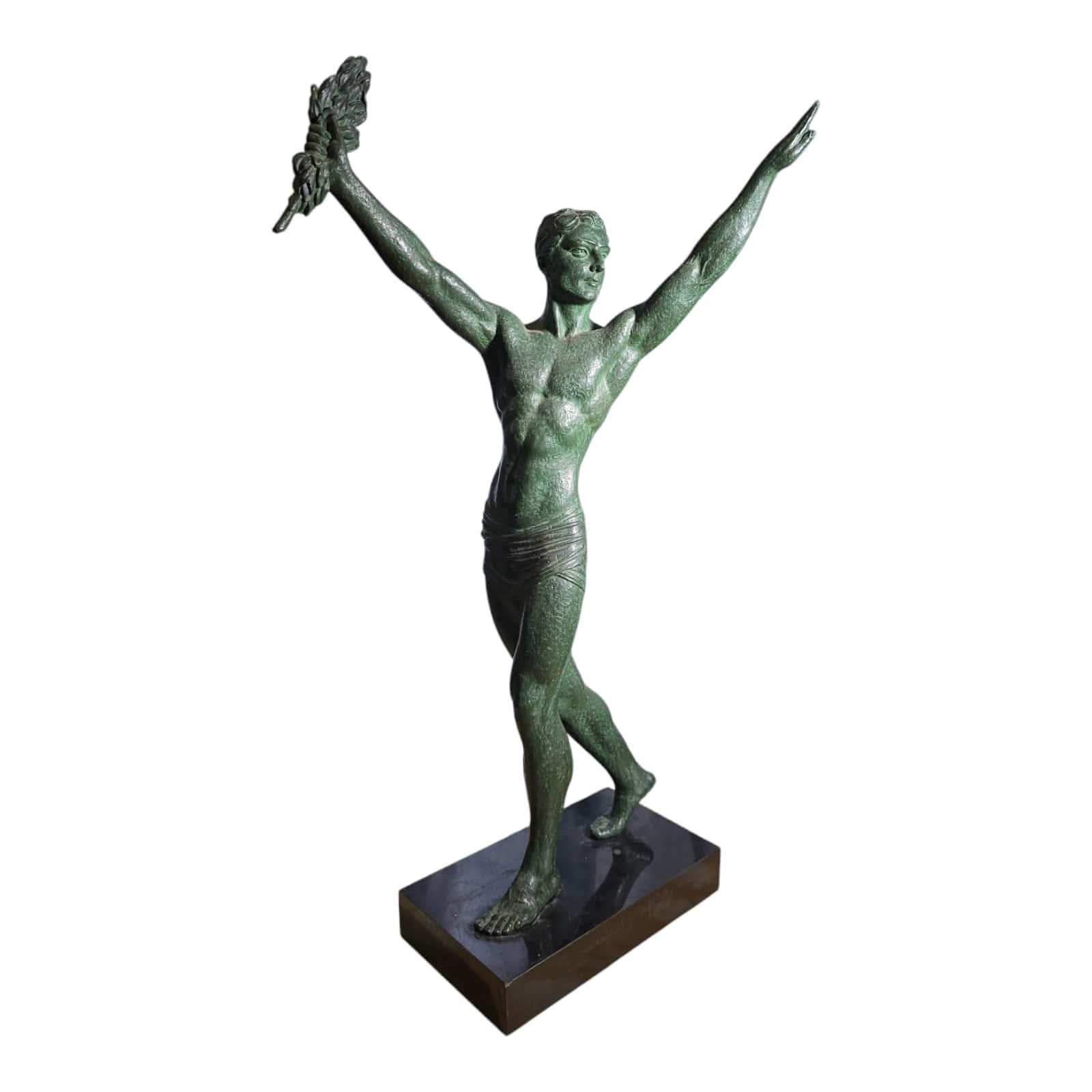 Art Deco Bronze-Skulptur - D.H. Chiparus (Signiert J. Darcourt), ca. 1930 im Angebot 9