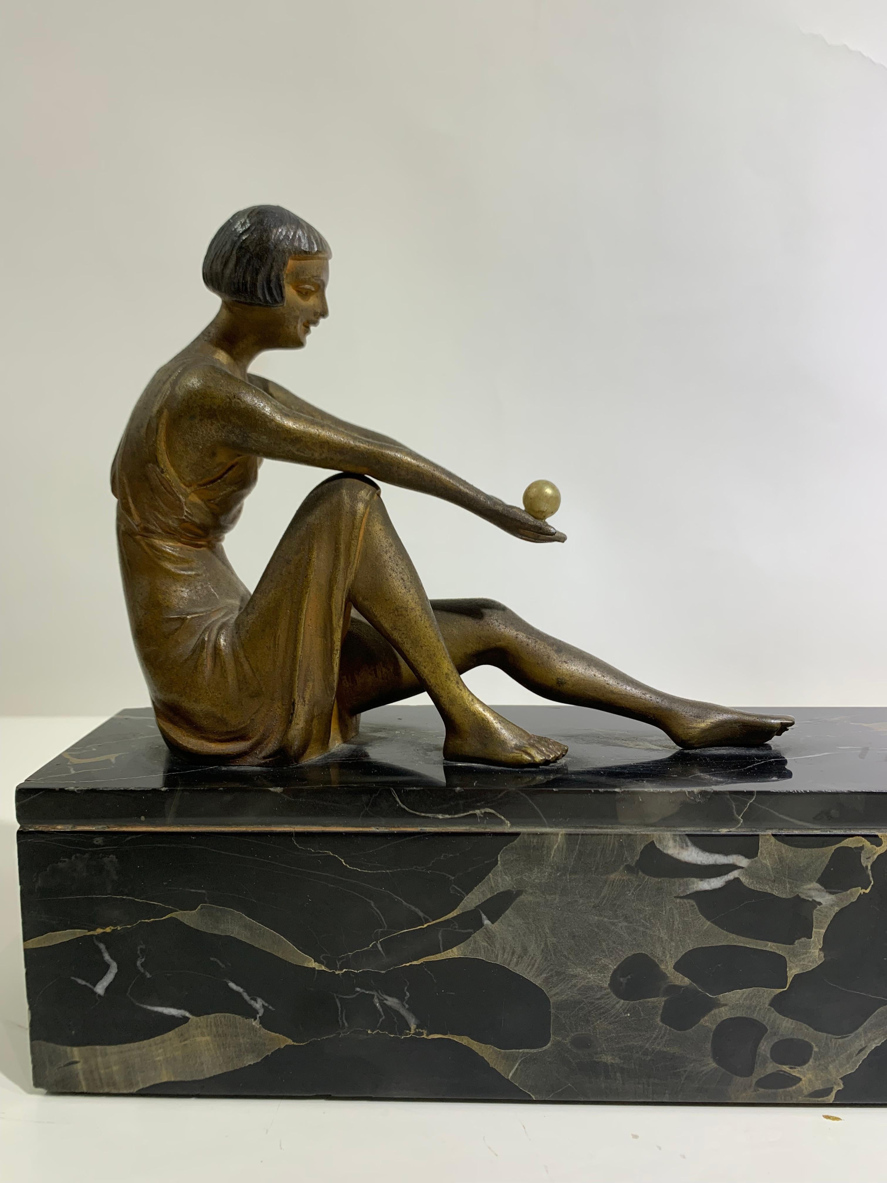20th Century Art Deco Bronze Sculpture  For Sale