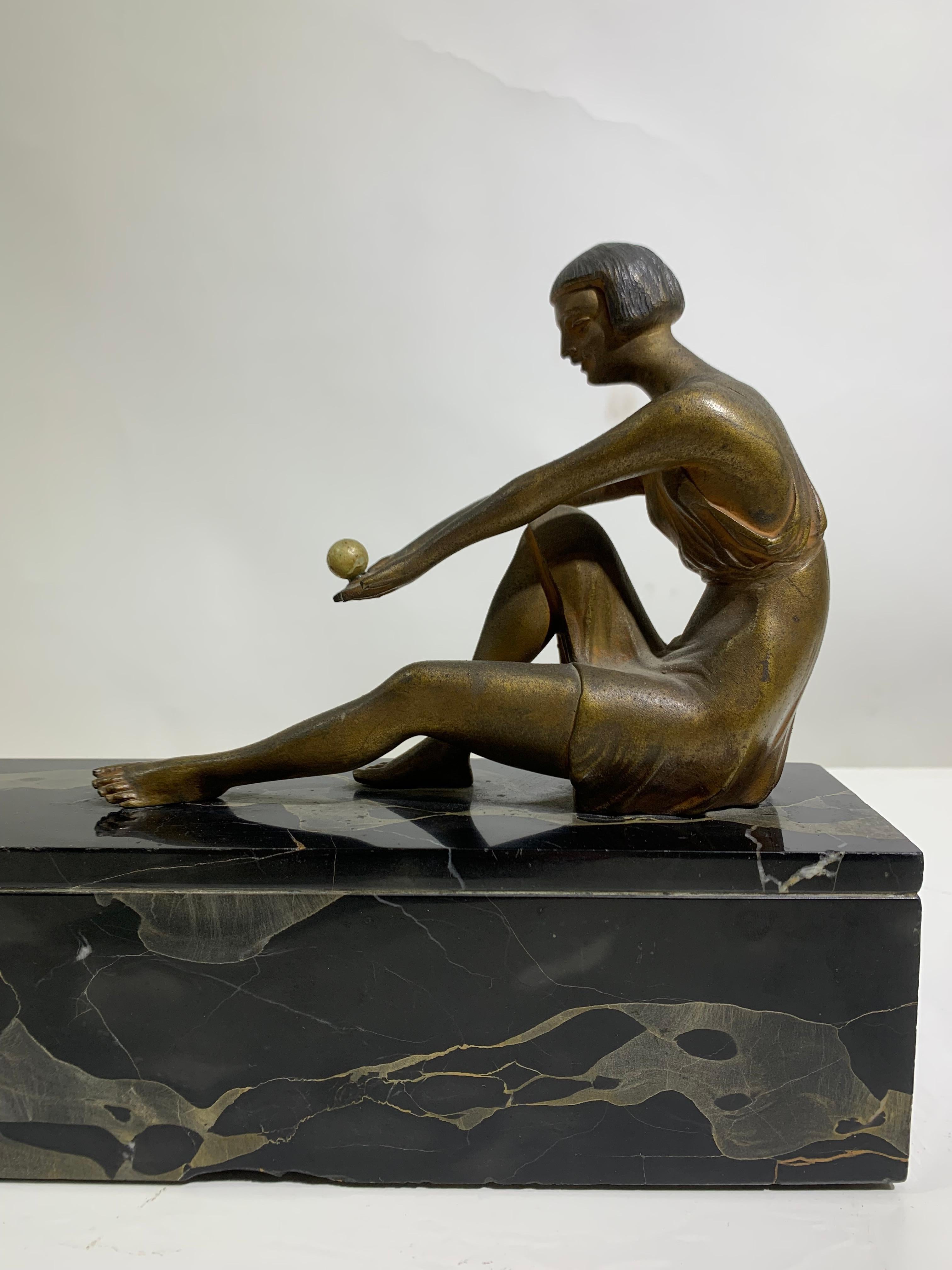 Bronze Sculpture en bronze Art Déco  en vente