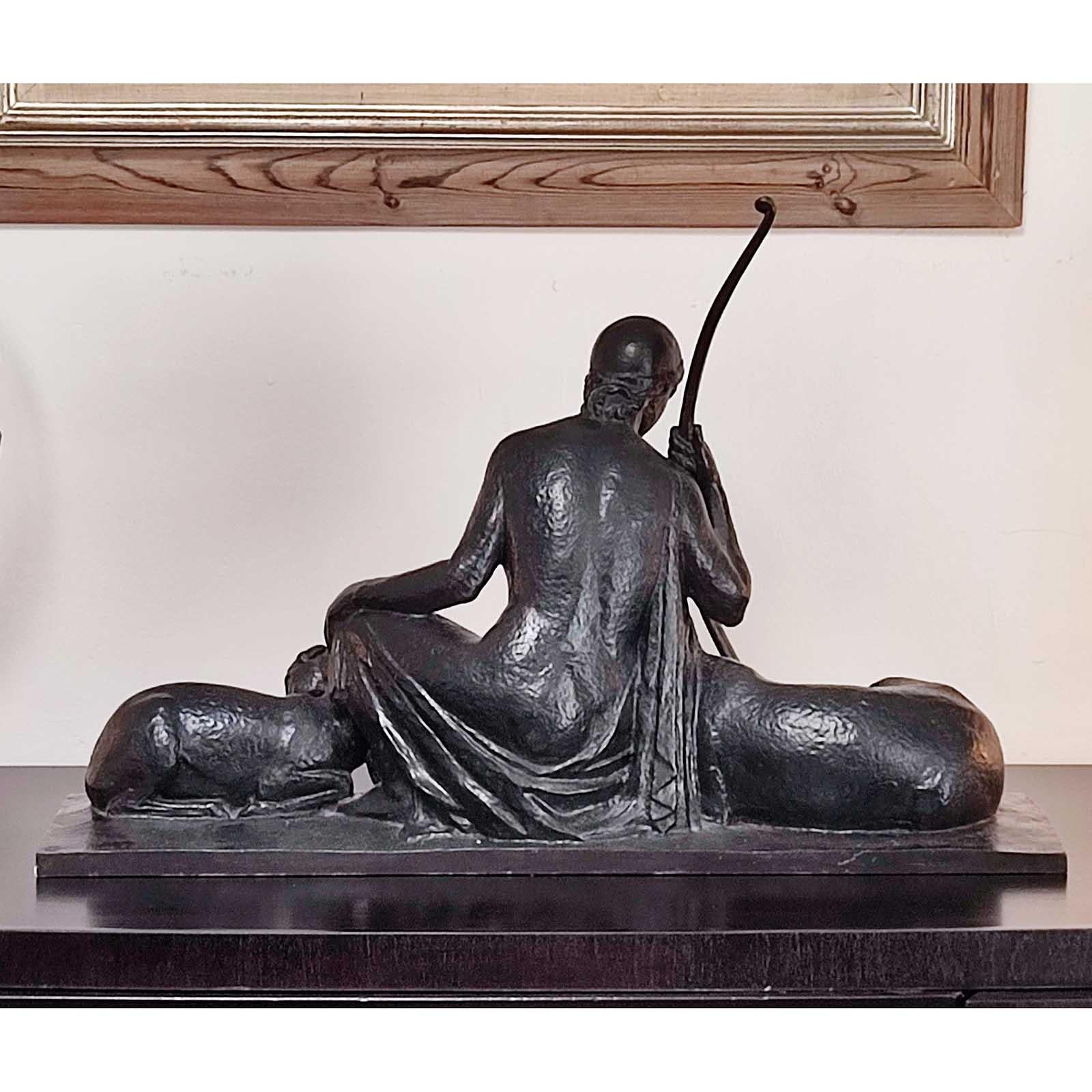 Art Deco Bronze Sculpture Goddess of the Hunt by Andre Lavaysse, Susse Freres For Sale 6
