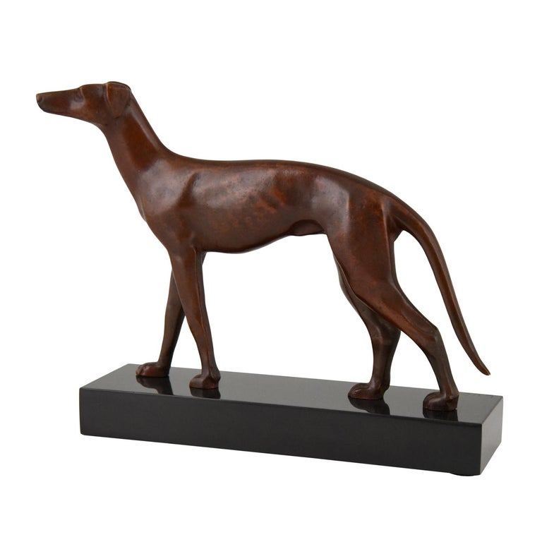 bronze greyhound figurines