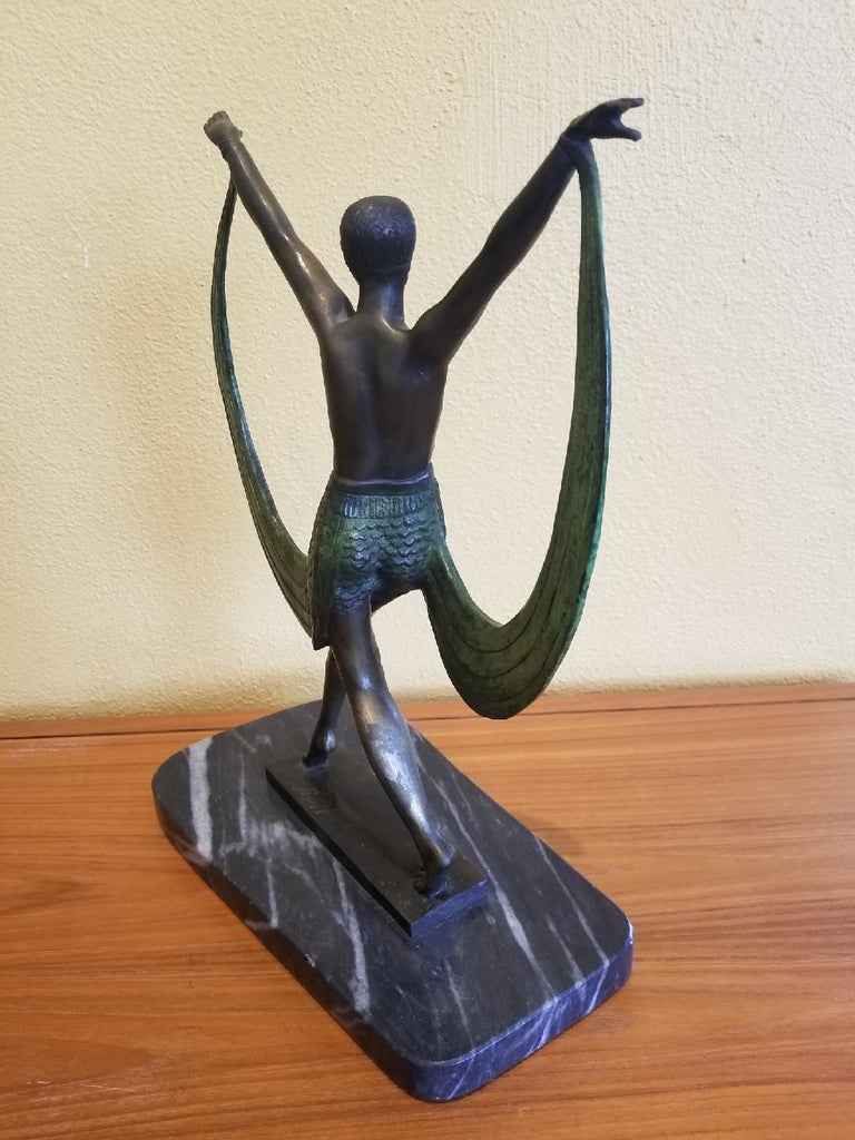 Art Deco Bronze Sculpture "Lysis" by French Artist "Fayral" ‘Pierre Le