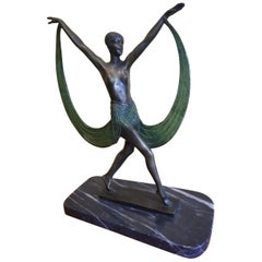 Art Deco Bronze Sculpture "Lysis" by French Artist  "Fayral" ‘Pierre Le Faguays’