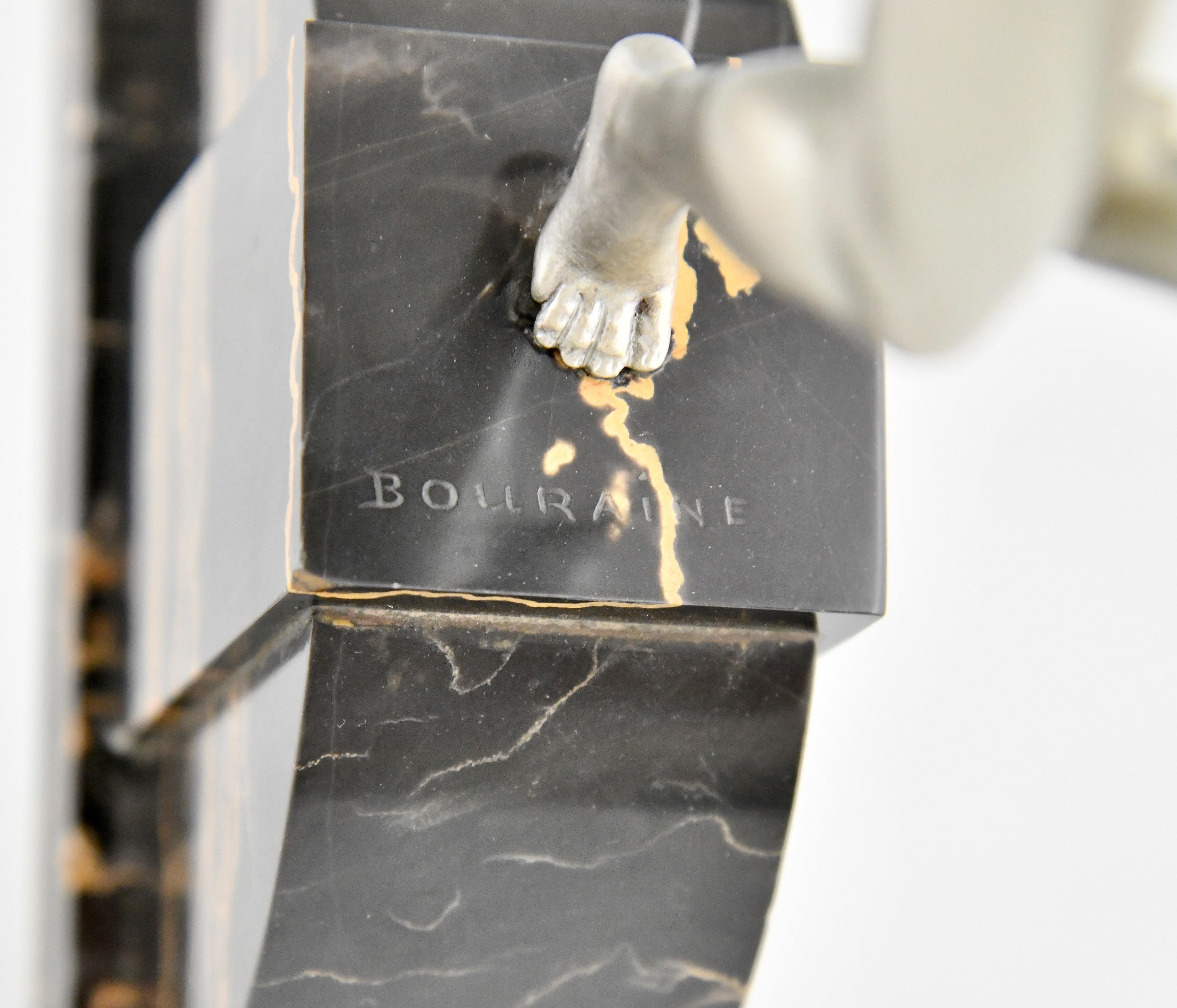 Danseuse nue sur éventail Art Déco par Marcel Andre Bouraine France 1925 en vente 2