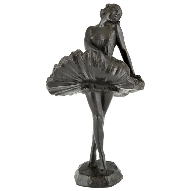 Bronze Ballerina - For on 1stDibs | bronze sculpture, who was the artist, bronze ballerina statue