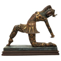 Art Deco Bronze Sculpture of a Russian Dancer After Demetre Chiparus