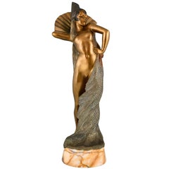 Art Deco Bronze Sculpture of a Spanish Dancer by Maurice Guiraud Rivière 1925