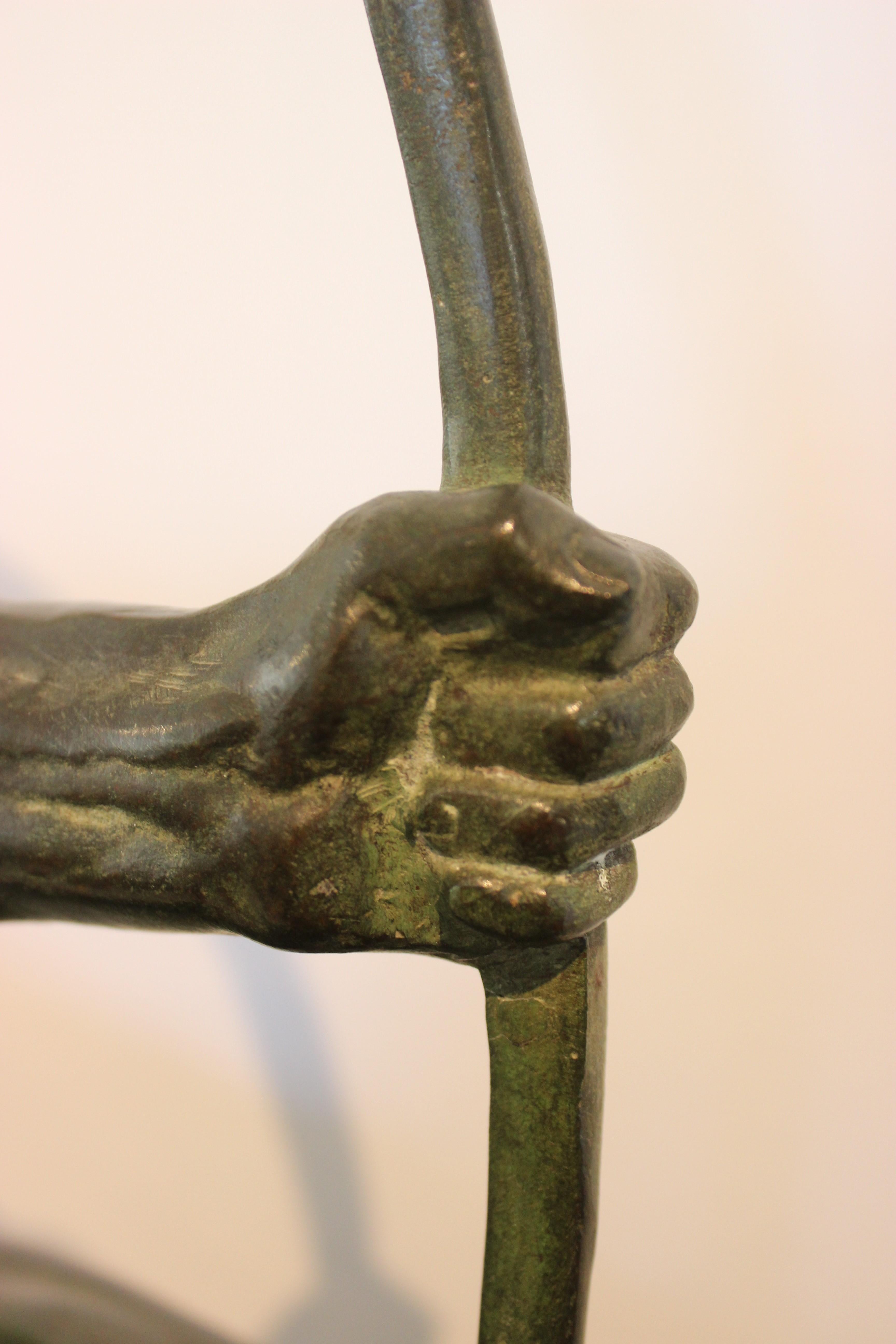 Art Deco Bronze Sculpture of an Archer by Victor Demanet 7