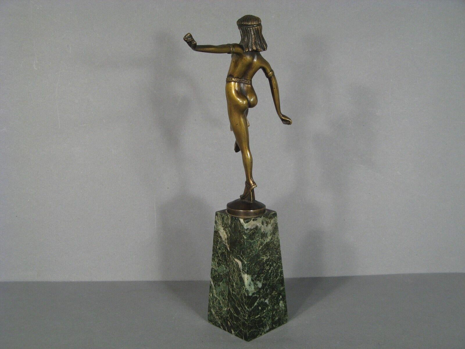 Art Deco Bronze Sculpture of an Oriental Dancer -1Y85 In Good Condition In Bordeaux, FR
