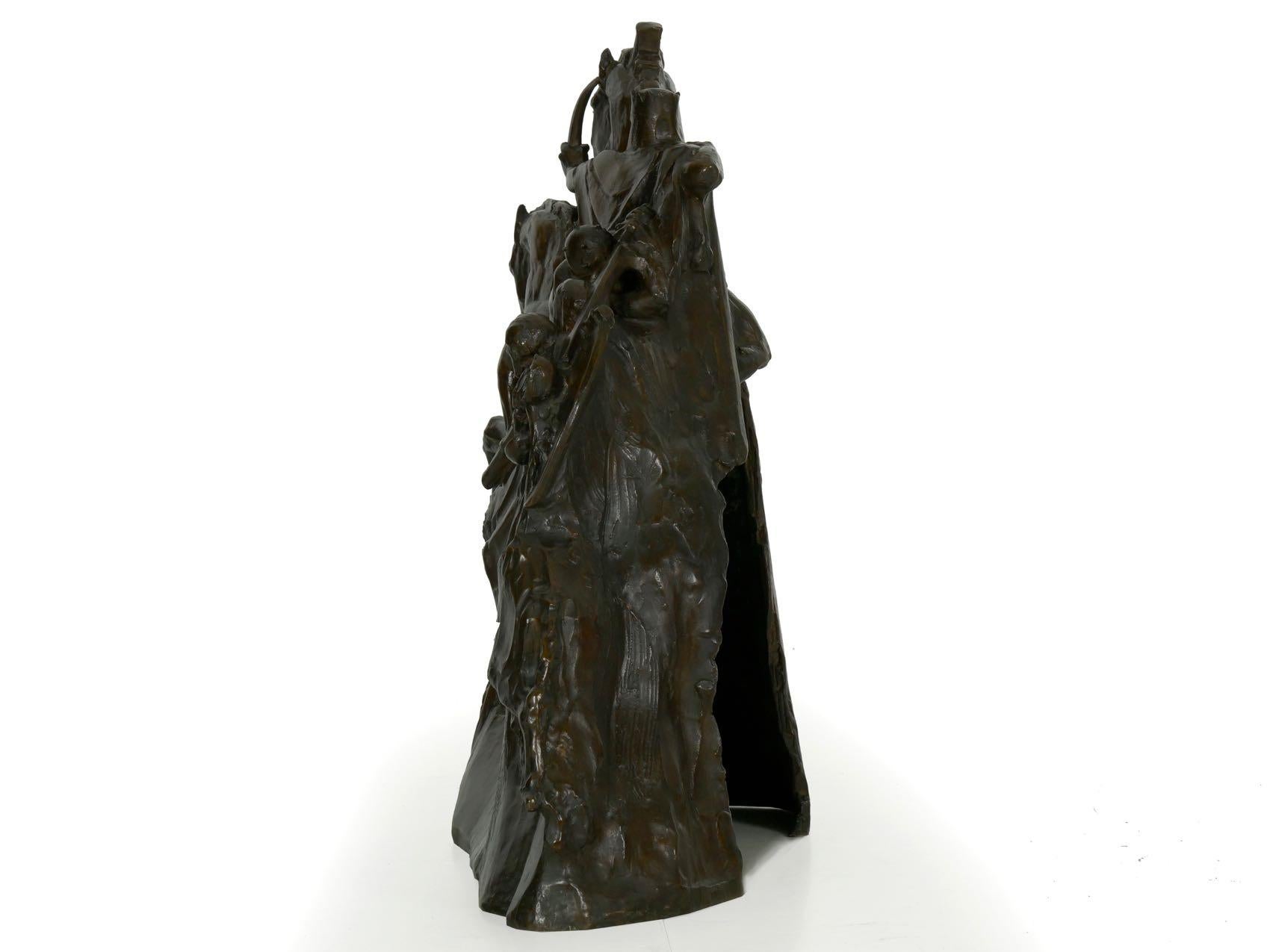 Art Deco Bronze Sculpture of “Four Horsemen of Apocalypse” by Lee Lawrie 3