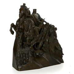 Art Deco Bronze Sculpture of “Four Horsemen of Apocalypse” by Lee Lawrie