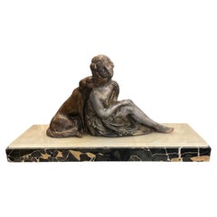 Art Deco Bronze Sculpture Signed by L. Bruns