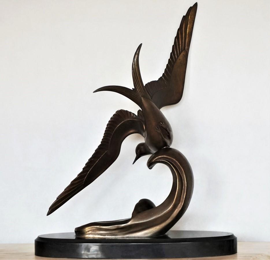 Sculpture en bronze Art déco 