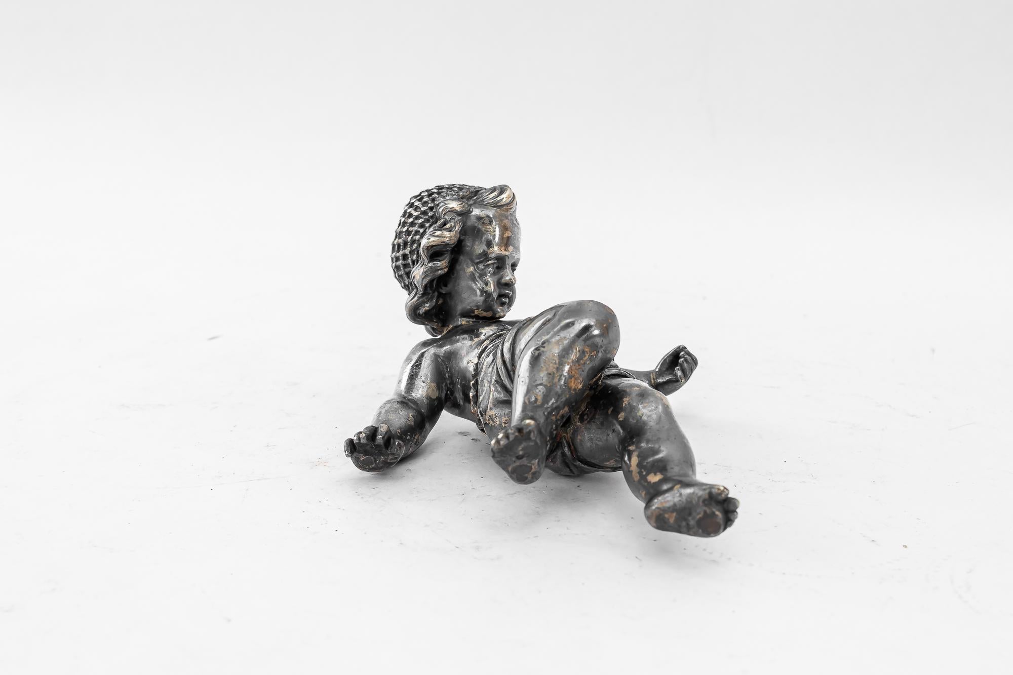 Art Deco Bronze (Silvered) Paperweight putto vienna around 1920s
Original condition