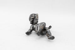 Art Deco Bronze (Silvered) Paperweight putto vienna around 1920s