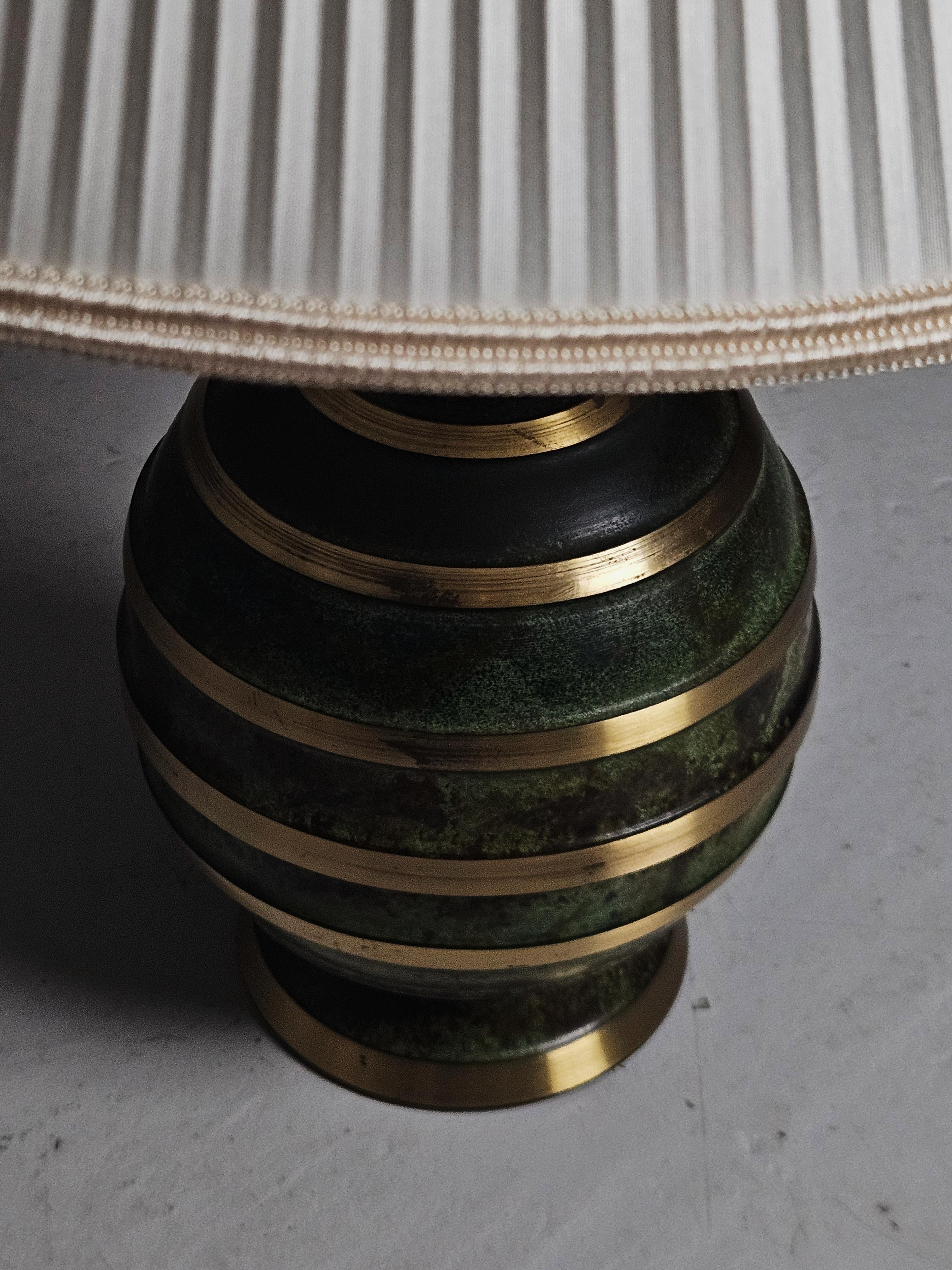 Art deco bronze table lamp by unknown designer, Sweden, 1930s In Good Condition For Sale In Eskilstuna, SE