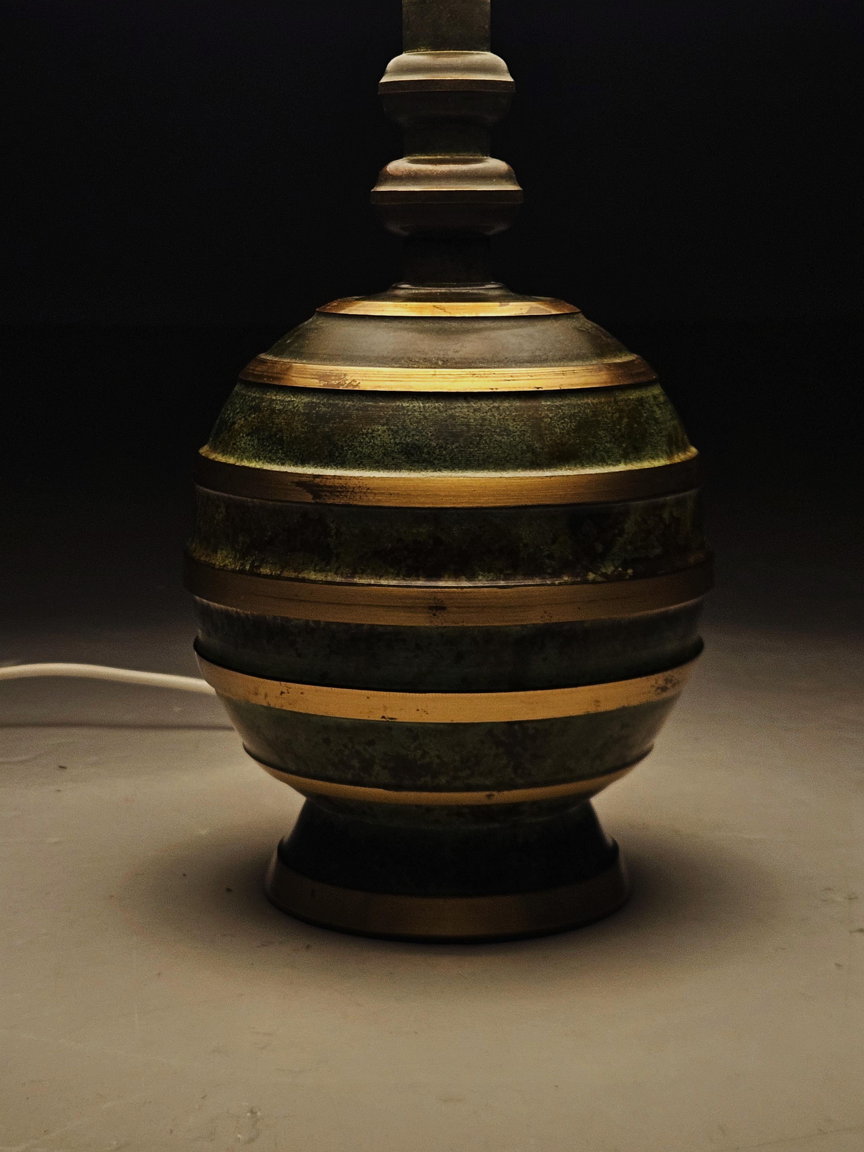 Art deco bronze table lamp by unknown designer, Sweden, 1930s For Sale 1