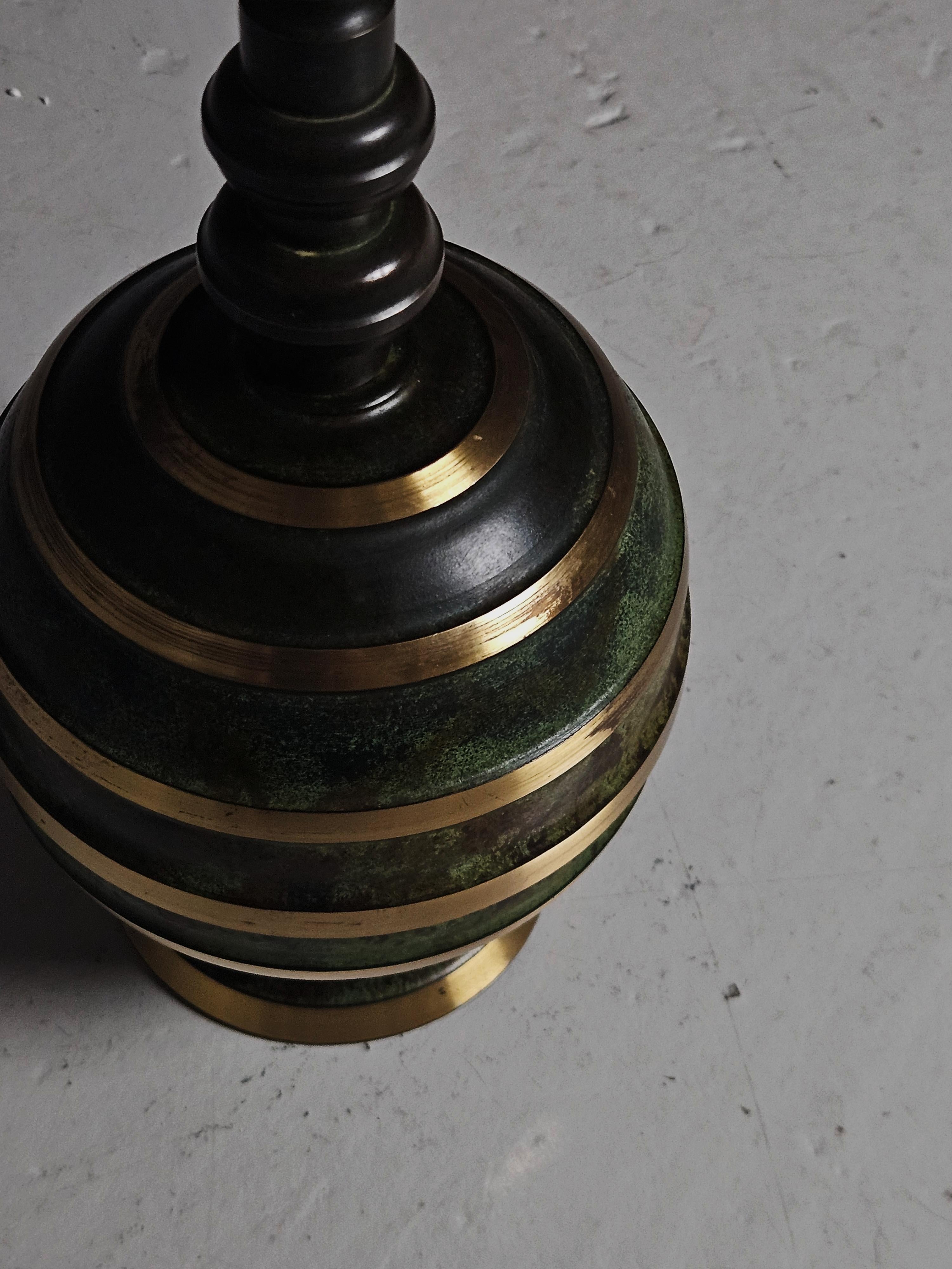 Art deco bronze table lamp by unknown designer, Sweden, 1930s For Sale 3
