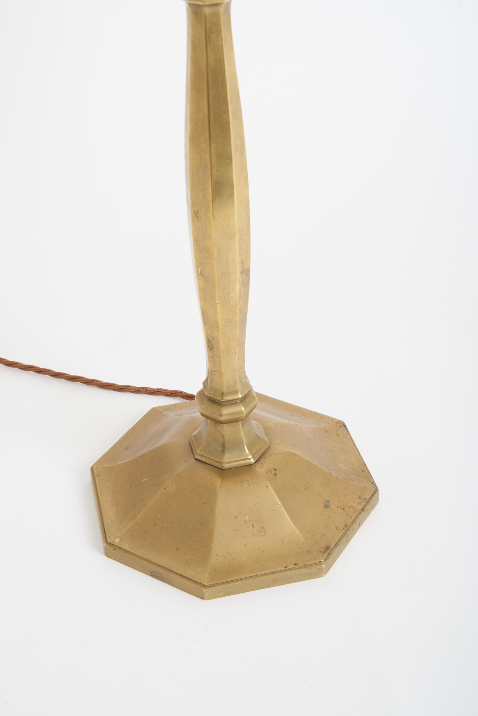 French Art Deco Bronze Table Lamp
