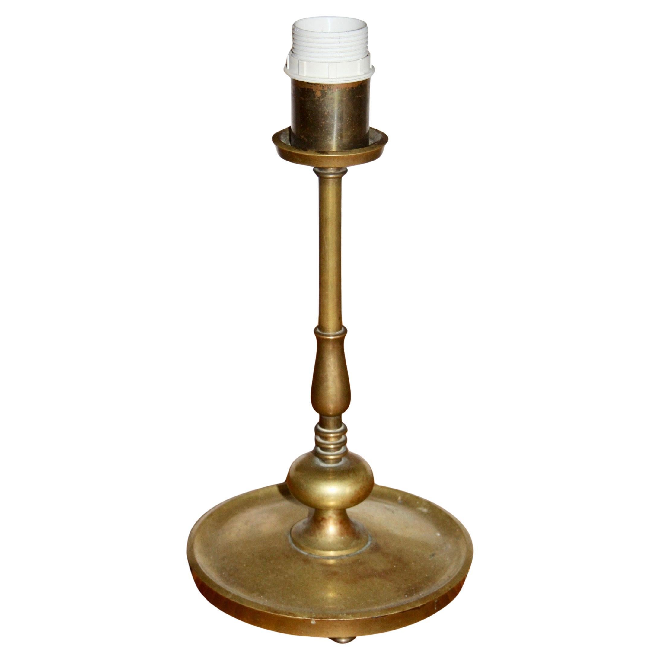 Art deco bronze table lamp