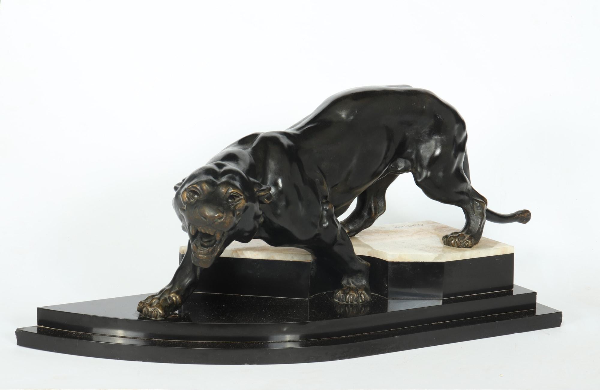 Tigre Art Déco de Thomas Cartier, vers 1925 Excellent état à Paddock Wood Tonbridge, GB