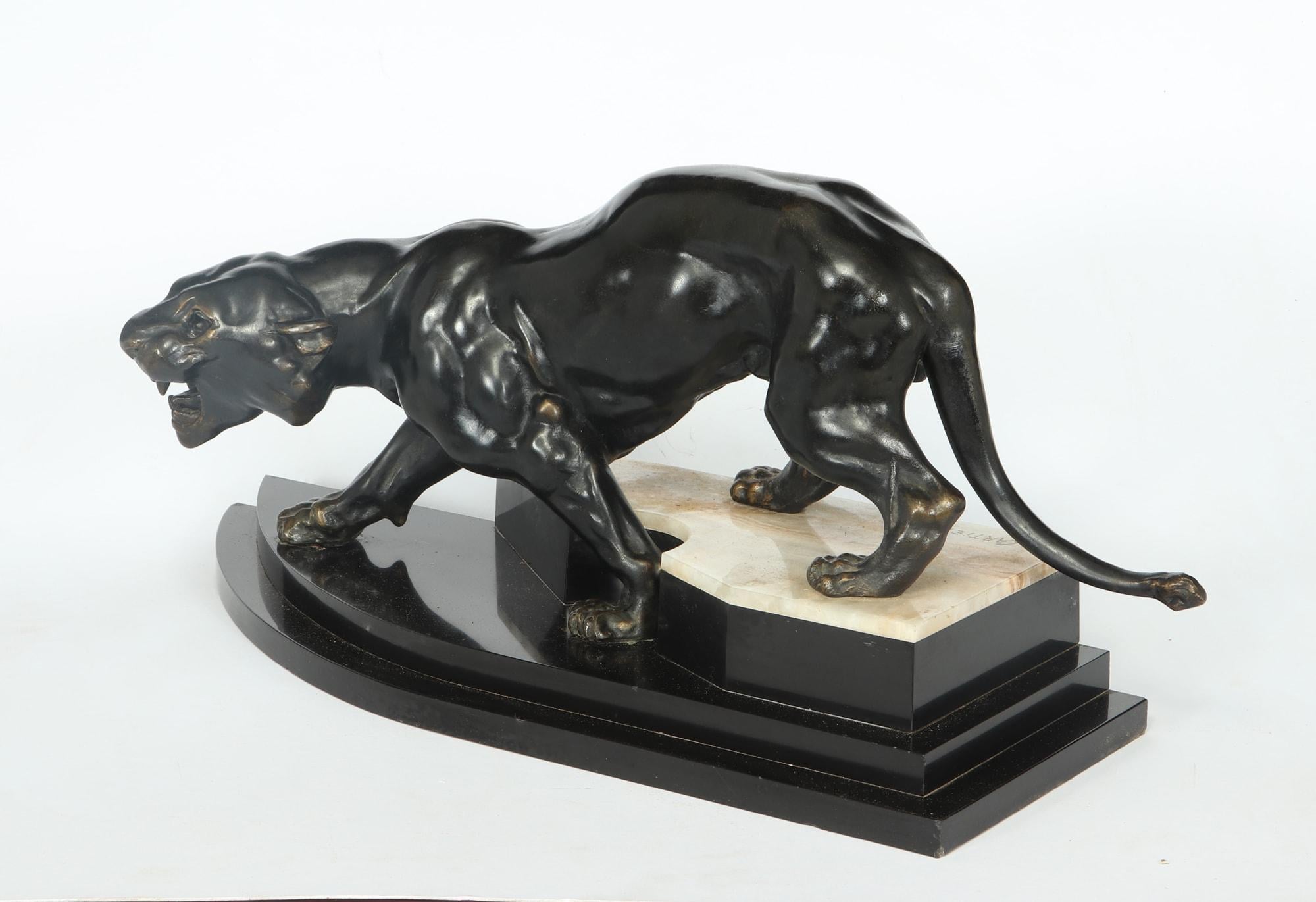 Tigre Art Déco de Thomas Cartier, vers 1925 1