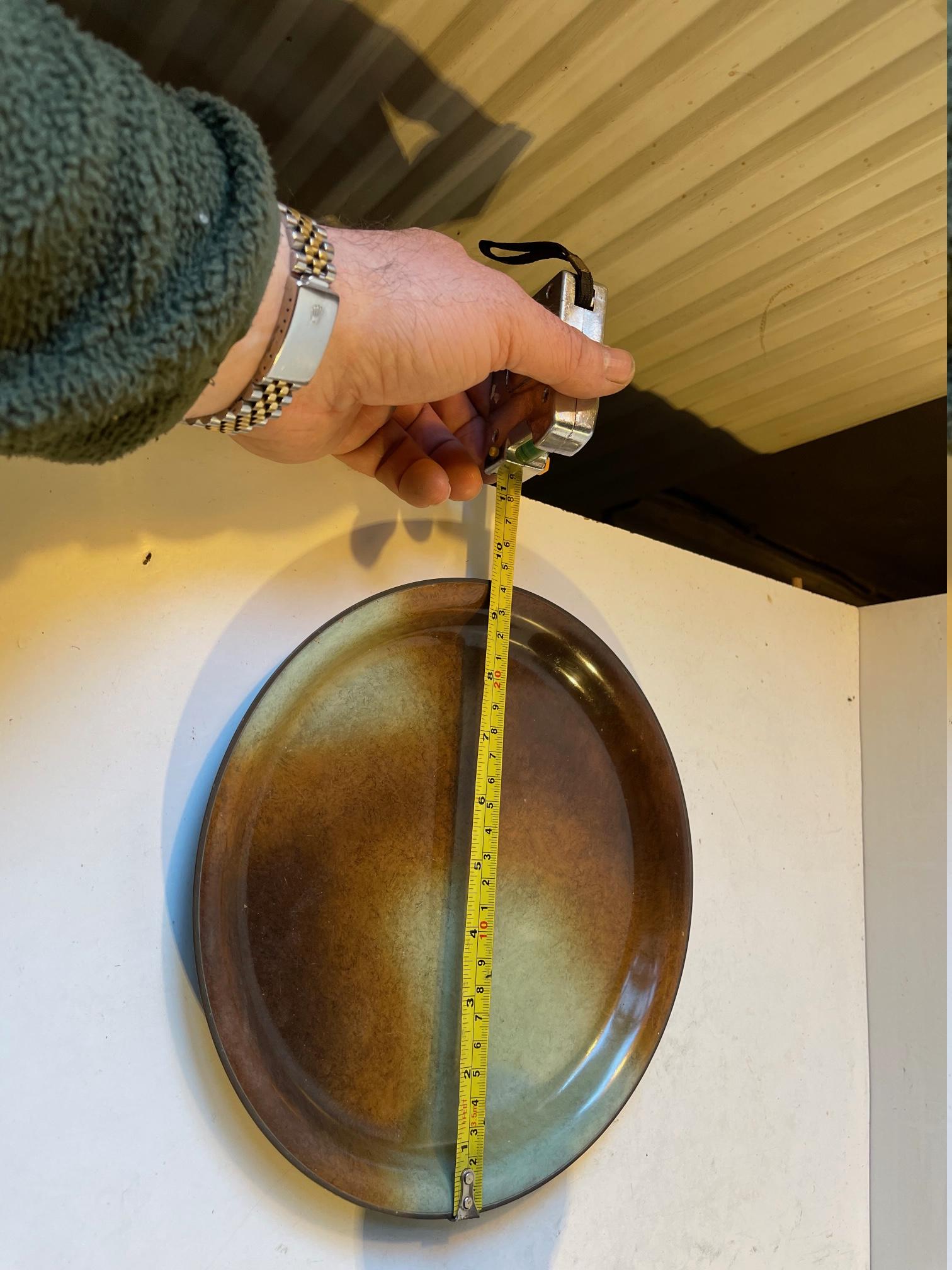 Art Deco Bronze Tray & Vessels by Bernhard Linder for Metalkonst, 1930s In Good Condition For Sale In Esbjerg, DK