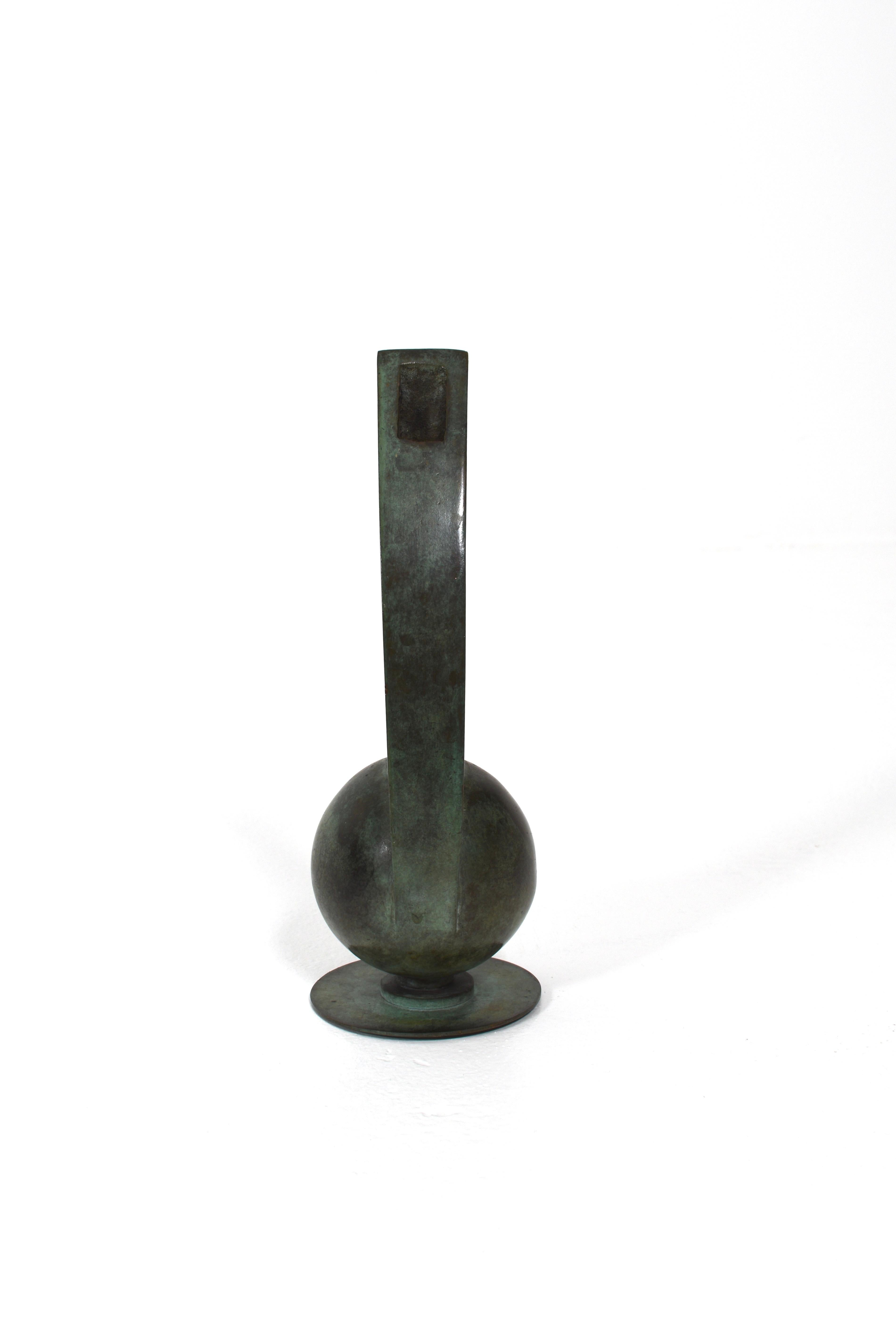 Vaso in bronzo Art Déco di Bowie, Svezia, anni '30 in vendita 4