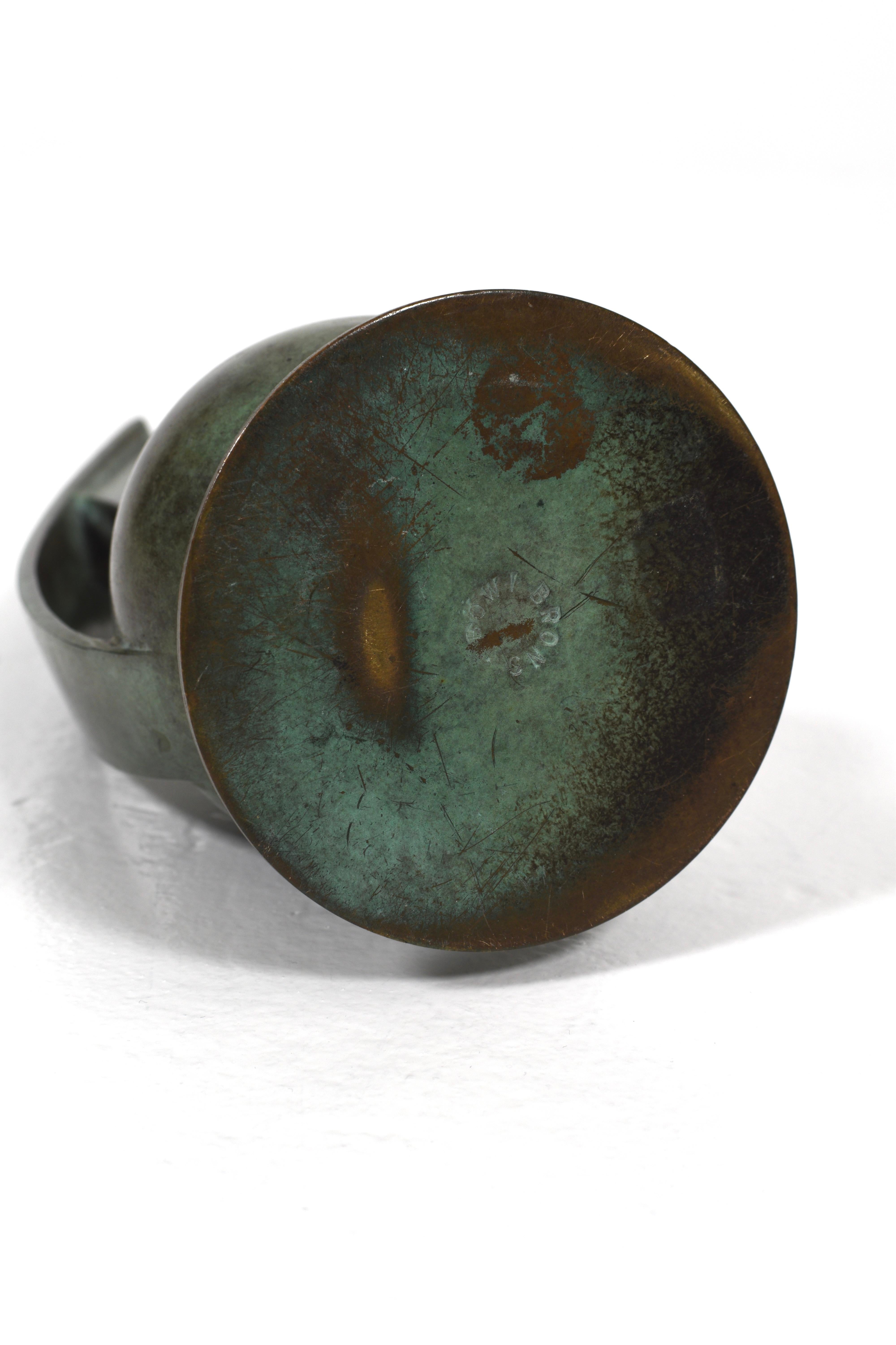 Vaso in bronzo Art Déco di Bowie, Svezia, anni '30 in vendita 5