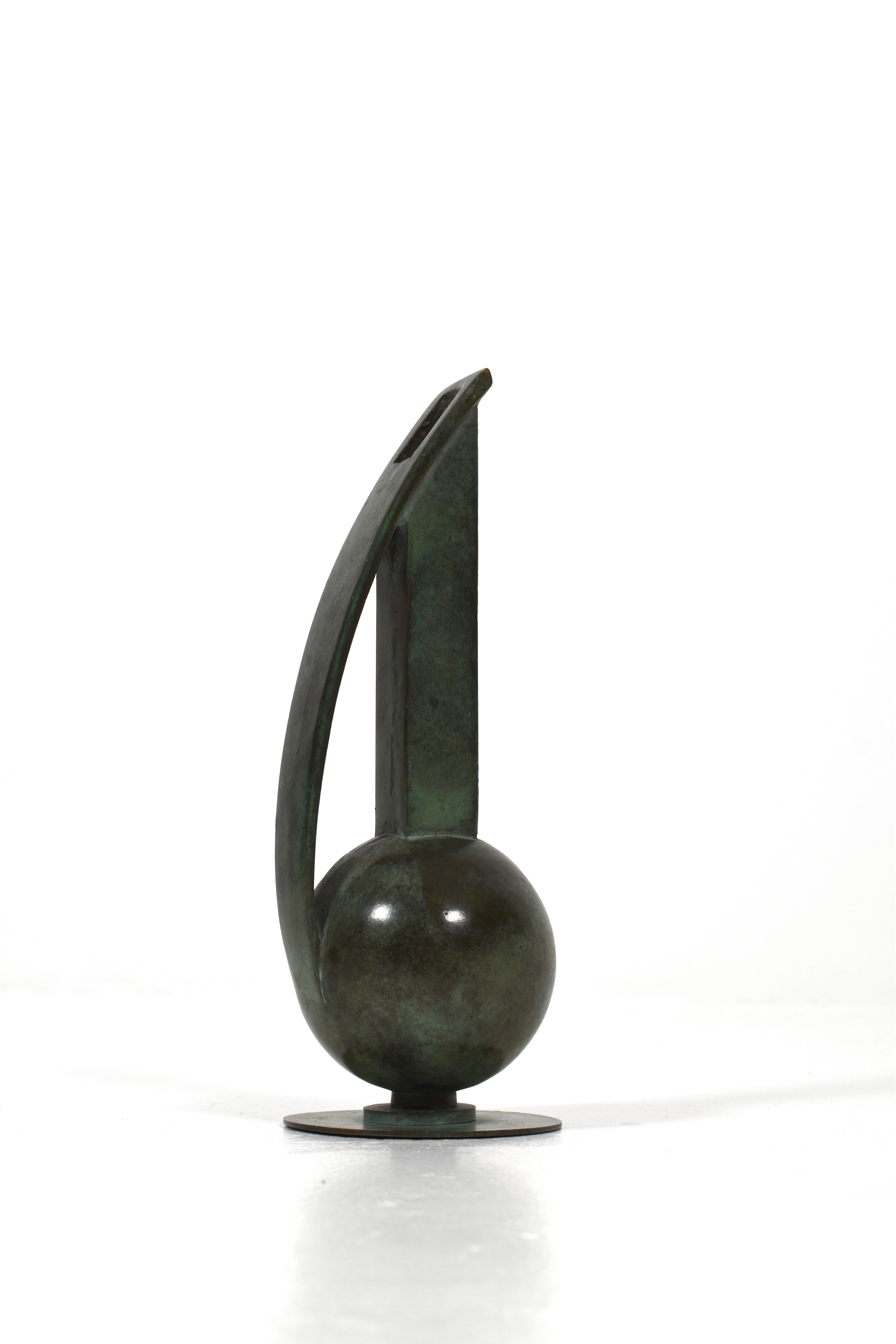 Metà XX secolo Vaso in bronzo Art Déco di Bowie, Svezia, anni '30 in vendita