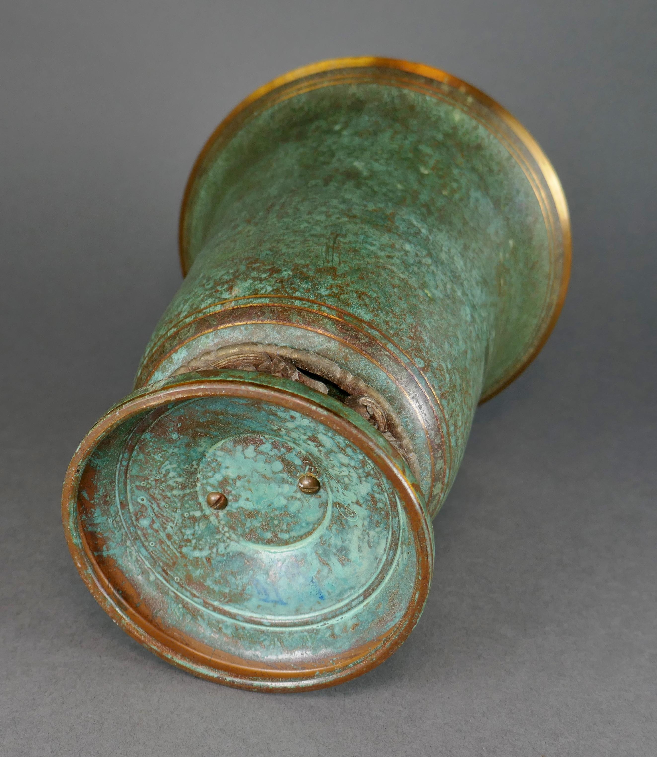 Art Deco Bronze Vase by Carl Sorensen 6